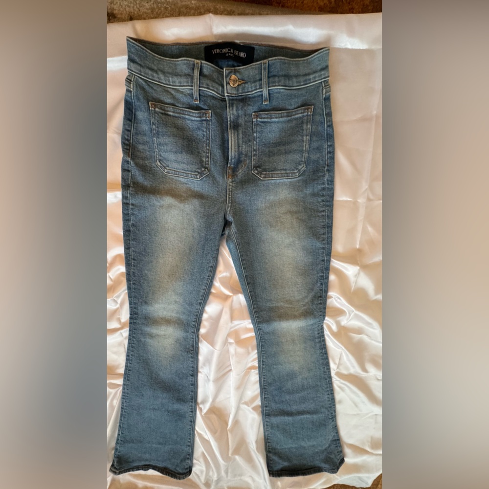 Veronica Beard Blue Women's Jeans Skinny Flare High Rise